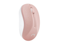 Natec hiir Mouse Toucan Wireless 1600 DPI Optical, roosa-valge