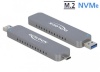 Delock kettaboks External SSD Enclosure M.2 NVME USB-C 3.1/USB-A GEN