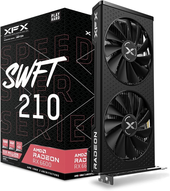 XFX videokaart AMD Radeion RX 6600 Speedster SWFT 210 Core Gaming 8GB GDDR6, RX-66XL8LFDQ