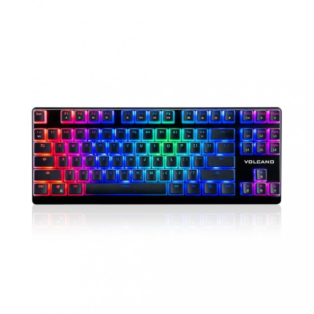 Modecom klaviatuur Mechanical Keyboard RGB Pudding Edition, must