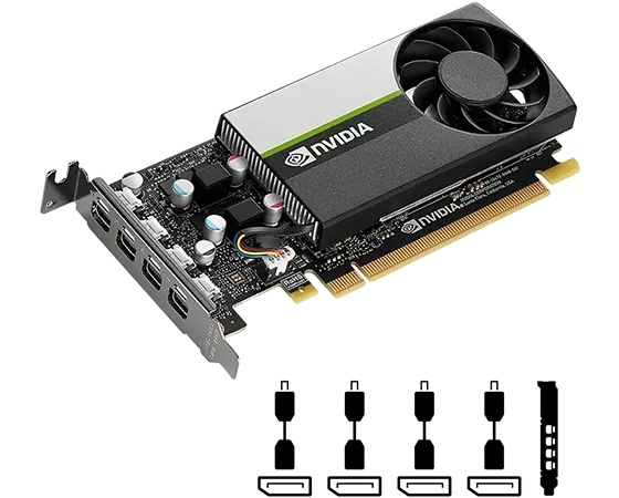 Lenovo videokaart nVidia T1000 4GB GDDR6, 4X61E26088