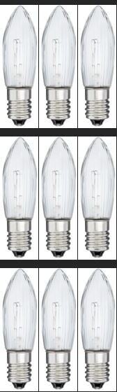 Konstsmide jõulutulede pirnid 1042-030, E10, 34V, 9 lamps, 3-pakk