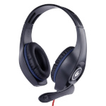 Gembird Gaming headset with volume control GHS-05-B Built-in mikrofon, sinine/must, Wired, Over-Ear