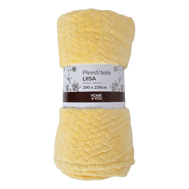 H4Y Pleed LIISA XL, 200x230cm, helekollane