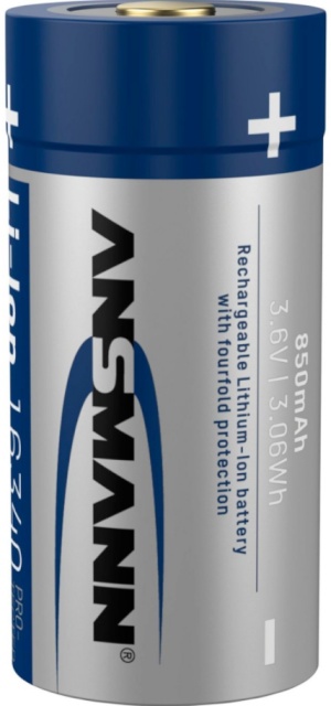 Ansmann akud 16340 RCR123A Li-Ion 850mAh 3,6V Standard Version