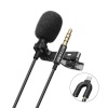 BlitzWolf BW-CM1 Lavalier mikrofon + clip, AUX, USB-C, 1.5m