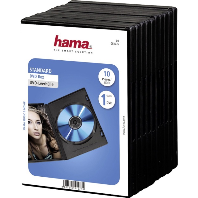 1x10 Hama DVD-Jewel Case must 51276