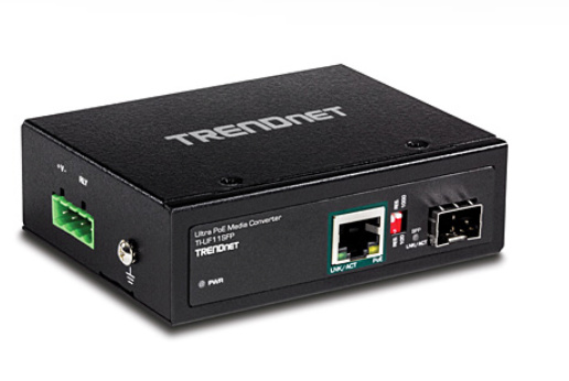 TrendNet meediakonverter Industrial SFP -> Gigabit UPoE 