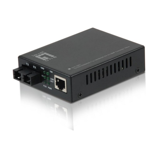 LevelOne konverter GVT-2001 10/100/1000T -> 1000SX SC MM 550m