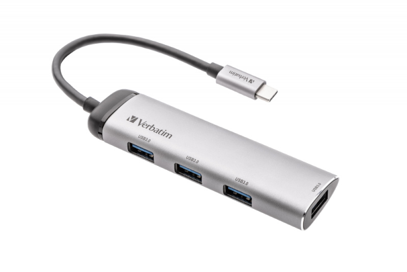 Verbatim USB-jaotur USB-C Multiport Hub Four Port USB 3.2 Gen 1