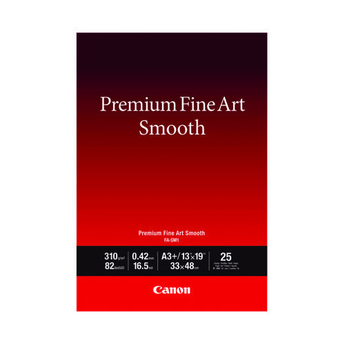Canon fotopaber Premium Fine Art Smooth A3 Plus Paper 25 lehte