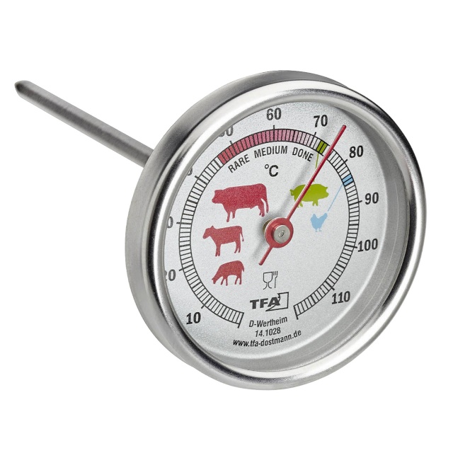 TFA lihatermomeeter 14.1028 Meat Thermometer stainless steel