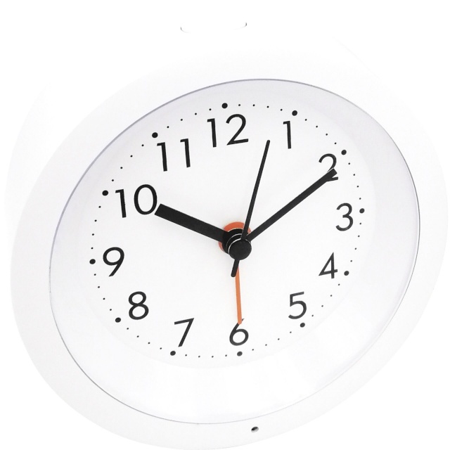 Mebus äratuskell 25629 Alarm Clock analog, valge