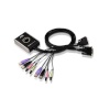 ATEN KVM Switch 2-port KVM cable switch 2 DVI machines