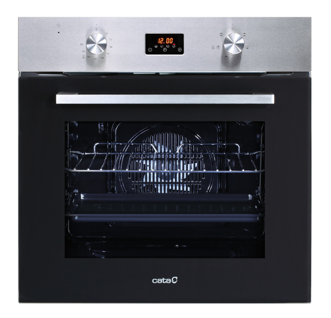CATA ahi MD 6106 X 60 L, Multifunctional, AquaSmart, Touch control, Height 59.5 cm, Width 59.5 cm, Stainless steel/black glass
