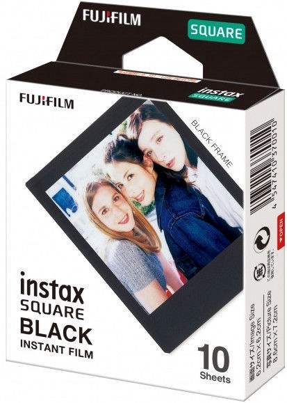 Fujifilm fotopaber Instax Square Black Frame, 10-pakk