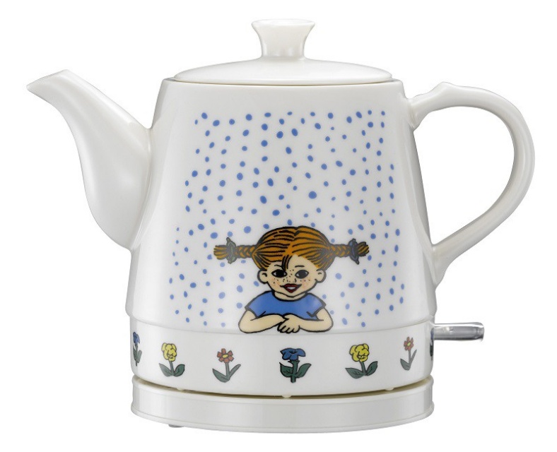 Pippi veekeetja 20130001 Ceramic Kettle, valge