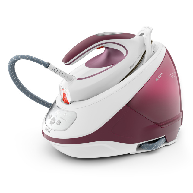 Tefal Express Protect SV9201E0 steam ironing station 2800 W 1.8 L Durilium AirGlide Autoclean soleplate lilla, valge