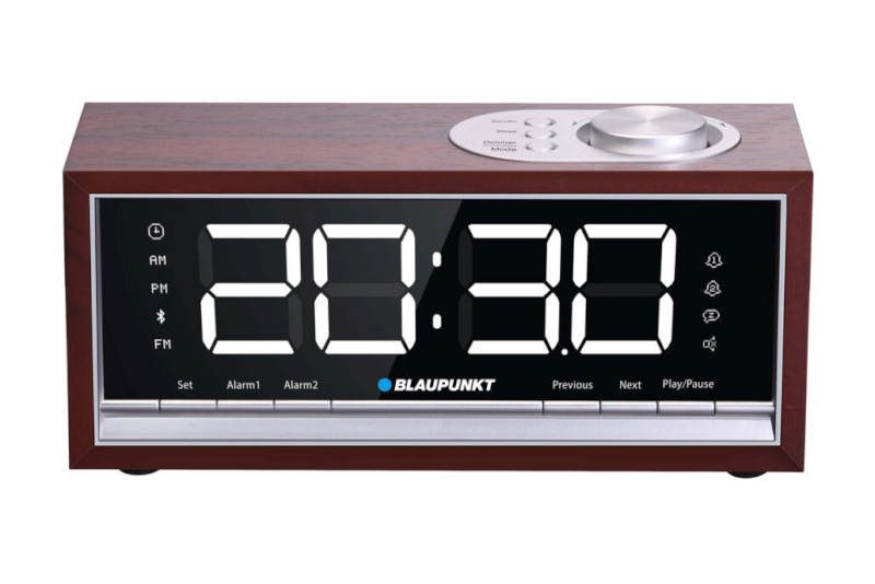 Blaupunkt kellraadio CR60BT Bluetooth Radio Alarm Clock, pruun