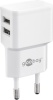 Goobay adapter Dual USB Charger 2.4 A (12W) 44952, valge