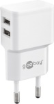 Goobay adapter Dual USB Charger 2.4 A (12W) 44952, valge