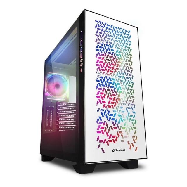 Sharkoon korpus Elite Shark CA300H, valge