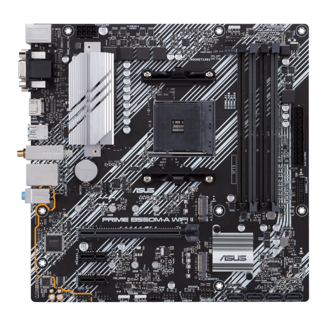 Asus emaplaat PRIME B550M-A WIFI II AMD AM4 DDR4 mATX, 90MB19X0-M0EAY0