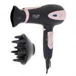 Adler föön AD 2248b ION 2200 W, Number of temperature settings 3, Ionic function, Diffuser nozzle, must/roosa