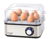 Adler munakeetja AD 4486 Egg Boiler for 8 Eggs, roostevaba teras