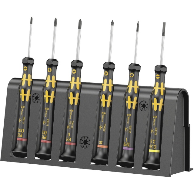WERA kruvikeerajate kmpl 1550/6 ESD Electrician screwdriver set + Rack
