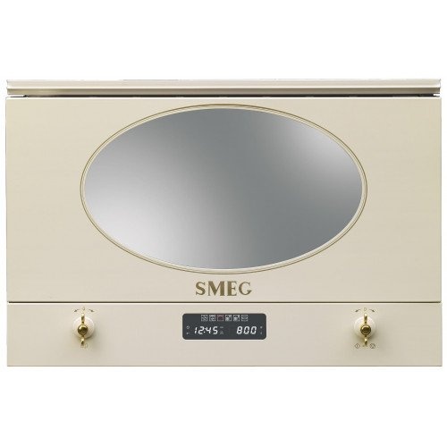 SMEG mikrolaineahi Colonial, integreeritav MP822PO, 22L, 1200/850W, kreem/messing