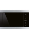 SMEG mikrolaineahi Classic, integreeritav FMI325X, 25L, 1000/900W, roostevaba teras/must klaas
