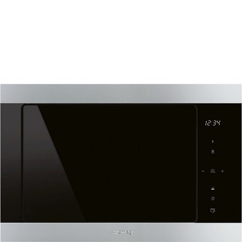 SMEG mikrolaineahi Classic, integreeritav FMI325X, 25L, 1000/900W, roostevaba teras/must klaas