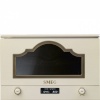 SMEG mikrolaineahi Cortina, integreeritav MP722PO, 22L, 1250/850W, kreem/antiikne messing