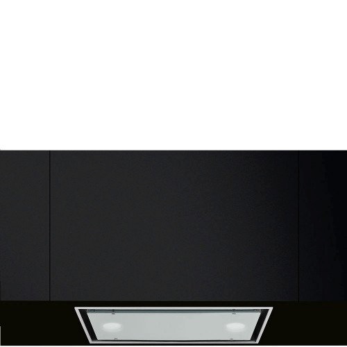 SMEG õhupuhastaja Dolce Stil Novo, integreeritav, 52 cm, roostevaba teras/valge