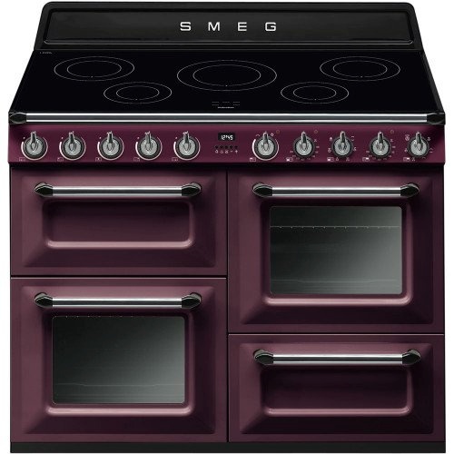 Smeg elektripliit TR4110IRW Victoria, 5 x induktsioon, 3 x elektriahi, aurupuhastus, 110 cm, veinipunane