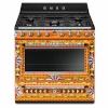 Smeg gaasipliit TR90DGC9 Victoria, 5 x gaas, elektriahi, katalüüs, 90 cm, Dolce&Gabbana Sicily is my love Carretto Collection