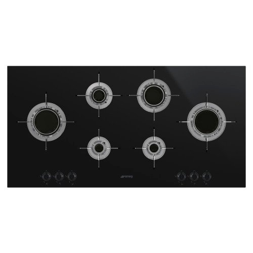 SMEG pliidiplaat PVL6106CN Dolce Stil Novo, 6 x gaas, 100cm, must klaas