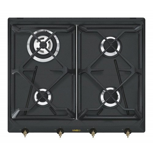 SMEG pliidiplaat SRV864AOGH Colonial, 4 x gaas, 60cm, antratsiit/messing