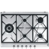SMEG pliidiplaat SE775GH5 Classic, 5 x gaas, 70cm, roostevaba teras
