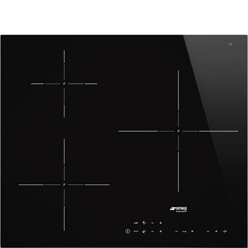 SMEG pliidiplaat SEI5632D 3 x induktsioon, 60cm, must, lõigatud serv