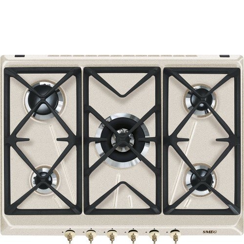 SMEG gaasipliidiplaat SRV876AVOGH2 Colonial, 5 x gaas 70cm, beež