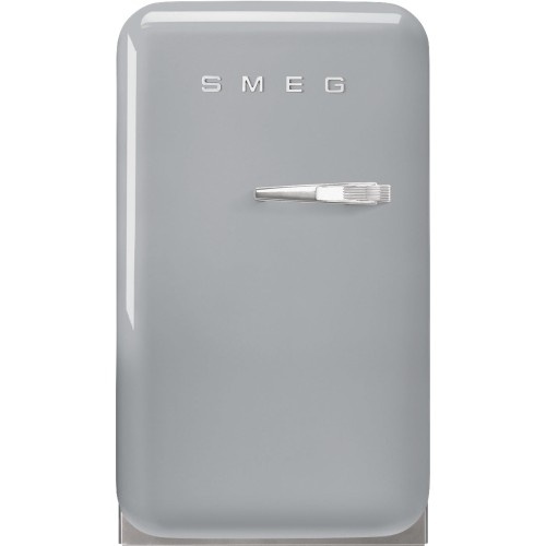 SMEG minibaar FAB5LSV5, 50-ndate stiil, 73 cm, 40 dB, elektrooniline juhtimine, hõbedane, 34 l