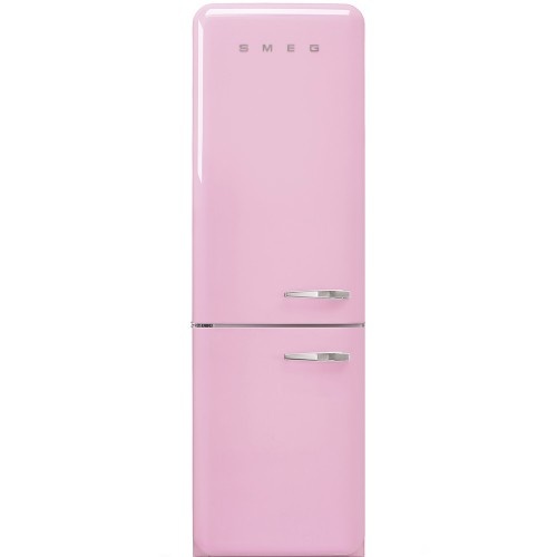 Smeg retrokülmik FAB32LPK5 50-ndate stiil, NoFrost, 196cm, 234/97 l, 37dB, elektrooniline juhtimine, pastellroosa