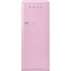 Smeg külmik FAB28RPK5 50-ndate stiil, 153 cm, 244/26 l, 35 dB, mehaaniline juhtimine, pastellroosa
