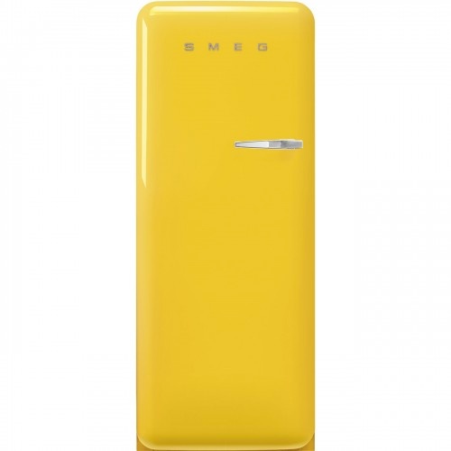 Smeg külmik FAB28LYW5 50-ndate stiil, 153 cm, 244/26 l, 35 dB, mehaaniline juhtimine, vasak, kollane