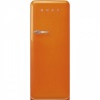 Smeg külmik FAB28ROR5 50-ndate stiil, 153 cm, 244/26 l, 35 dB, mehaaniline juhtimine, parem, oranž