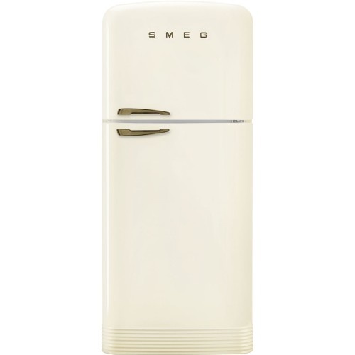 Smeg külmik FAB50RCRB5 50-ndate stiil, "Jenkki", 187cm, 400/124 l, 41dB, elektrooniline juhtimine, parem, kreem/messing