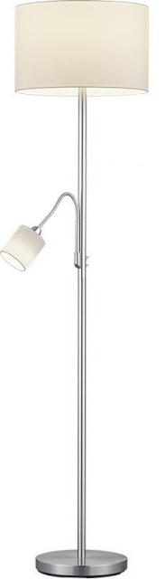 Trio põrandalamp Hotel E27+E14 valge