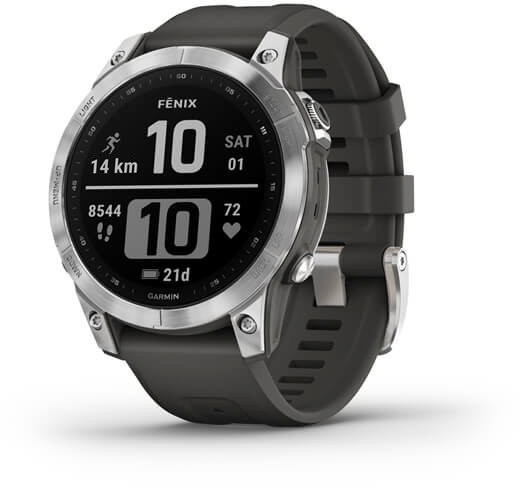 Garmin pulsikell Fenix 7, 47mm, hõbedane